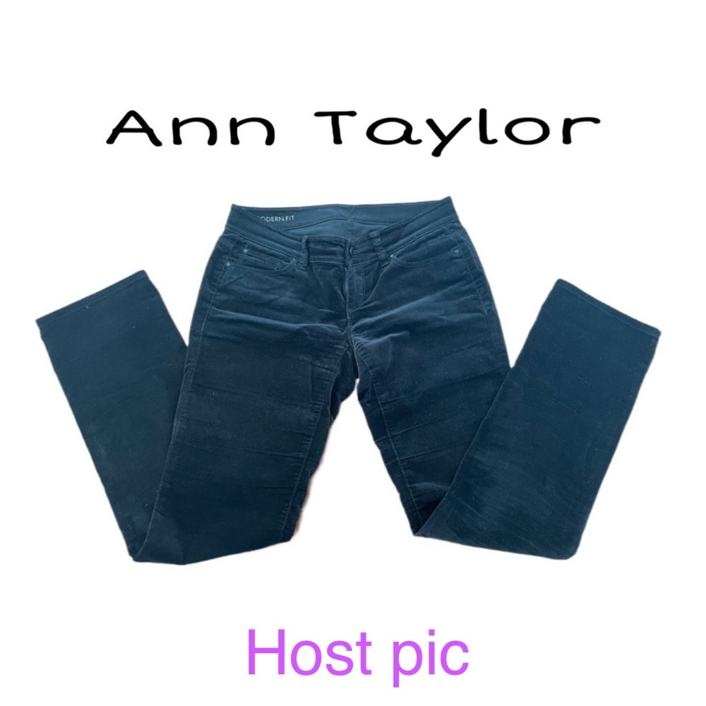 Ann Taylor Petite Black Corduroy Size OP the Modern Fit